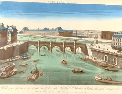 Vue d'optique 

Le Pont Neuf du côté saint...