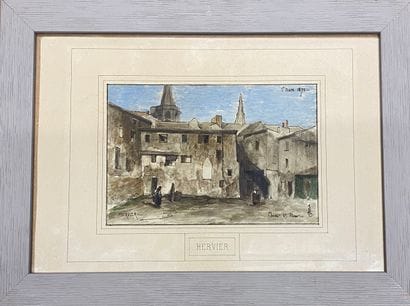 ADOLPHE LOUIS HERVIER (1818-1879)

Le cloître...