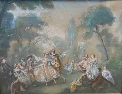 D’après Nicolas LANCRET

La Danse de la Camargo.

Pastel.

48...