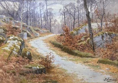 J. JEANNOT

Chemin en sous bois

Aquarelle...