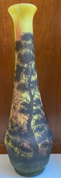 DAUM

Grand vase à long col

H. : 66 cm