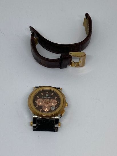 BEUCHAT. MONTRE-BRACELET de dandy en métal...