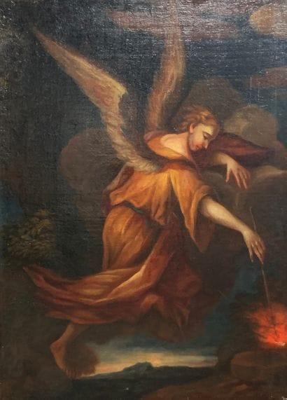 Ecole française du XVIIe siècle

Ange.

Huile...
