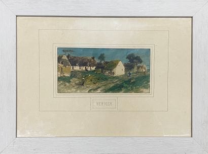 ADOLPHE LOUIS HERVIER (1818-1879)

Village...