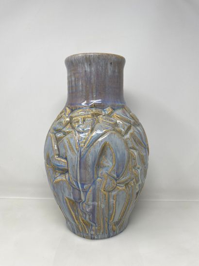 EDOUARD CAZAUX (1889-1974)

Vase en faience...