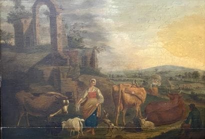 Ecole française du XIXe siècle

La gardienne...