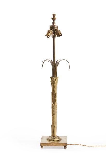 MAISON CHARLES,

ATTRIBUÉ À

Lampe en bronze...