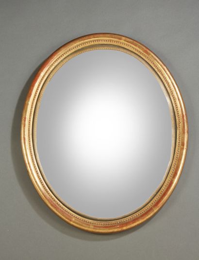 Miroir de sorcière de forme ovale dans un...