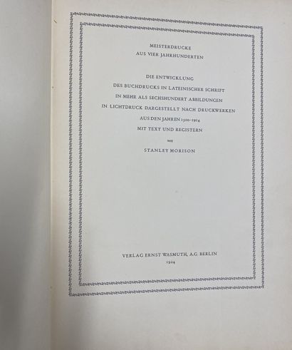 Stanley MORISSON
Histoire des Caractères...