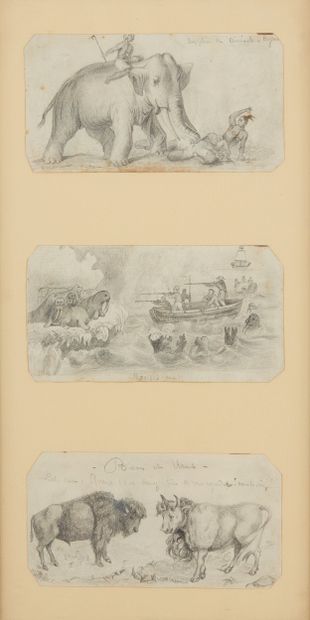 Ecole FRANCAISE du XIXème siècle
Caricatures,...
