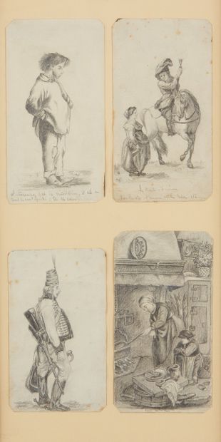 Ecole FRANCAISE du XIXème siècle
Caricatures,...