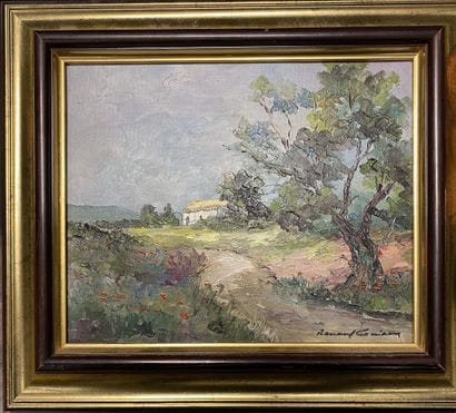 Ensemble d'huiles sur toile et divers (4...