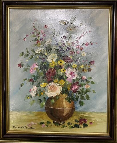 Ensemble d'huiles sur toile et divers (4...