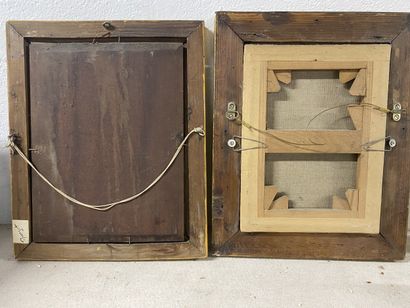 Deux tableaux scènes rurales animées.
Une...