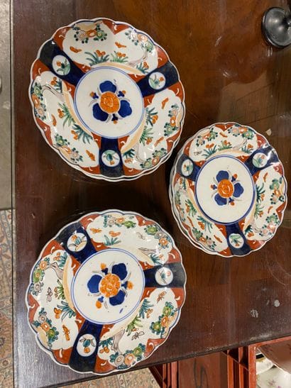 Suite de onze asseittes imari à décor de...