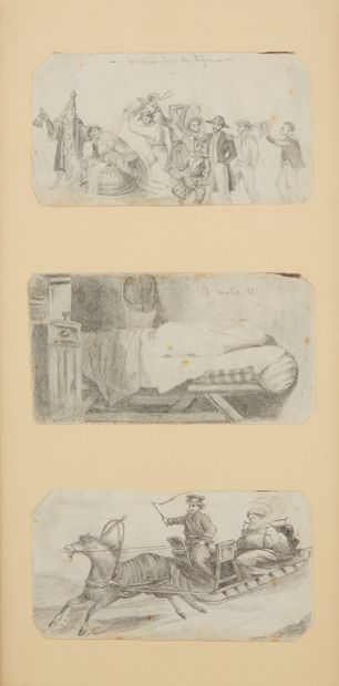 Ecole FRANCAISE du XIXème siècle
Caricatures,...