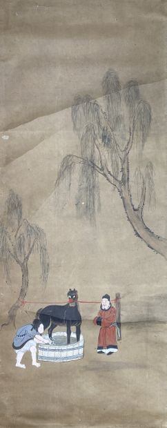 Chine, début du XXe siècle.
Douze encres...