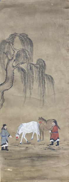 Chine, début du XXe siècle.
Douze encres...