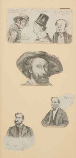 Ecole FRANCAISE du XIXème siècle
Caricatures,...