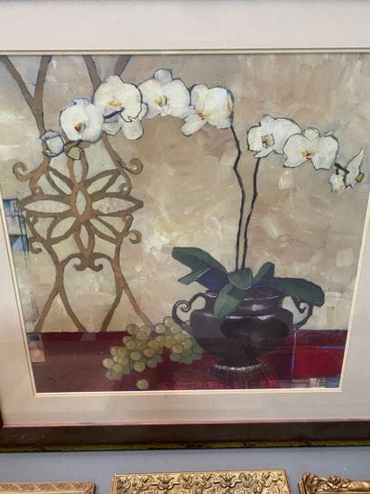 Ensemble de 4 pièces encadrées
57 x 57 cm...