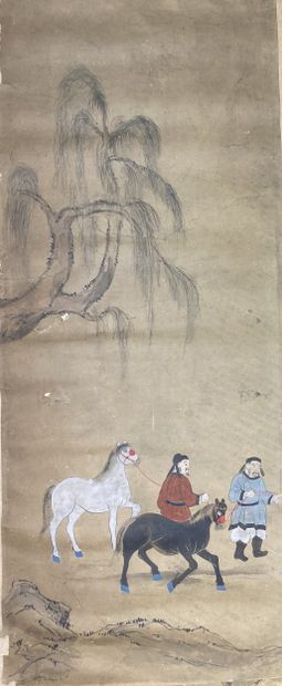 Chine, début du XXe siècle.
Douze encres...