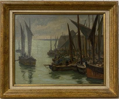 A. PRUNIER (XIXe-XXe siècle).
Retour de pêche...