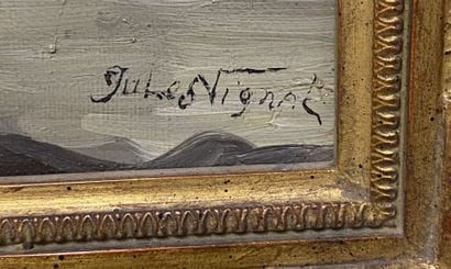 Ensemble d'huiles sur toile et divers (4...