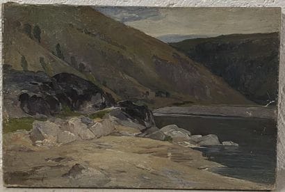 Ecole paysagiste du XIXe siècle. 
Vue de...