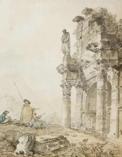 Hubert ROBERT (Paris 1733 - 1808)

Ruines...