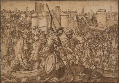 Antonio TEMPESTA (Florence 1555 - Rome 1630)

Soldats...