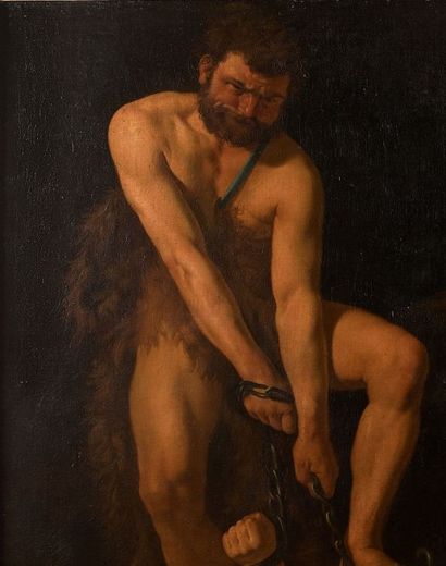 Peintre HOLLANDAIS actif à Rome vers 1630

Hercule...