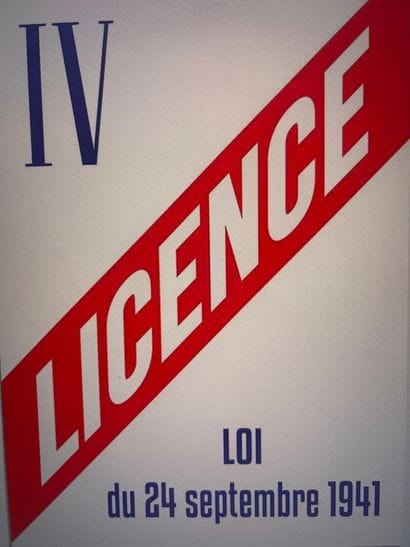 1 licence IV d'exploitation de débit de boissons...