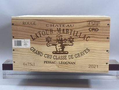 6 Bouteilles, Château LATOUR MARTILLAC 2021...