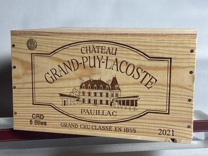 6 Bottles, Château GRAND PUY LACOSTE 2021...