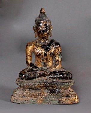 ASIE
BOUDDHA en méditation, assis en padmasana...