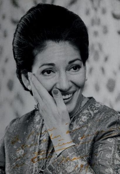 CALLAS (Maria)
Portrait photographique, avec...