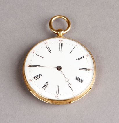MONTRE de gousset savonnette en or jaune,...