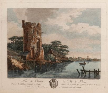 PAIRE DE GRAVURES de Weisbrod et Dequevauviller,...