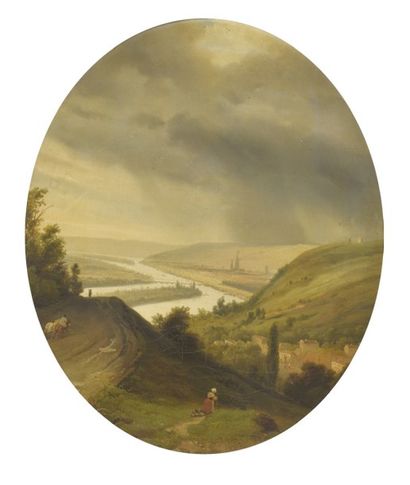 École Française du XIXe siècle

Vue de Rouen
Huile...