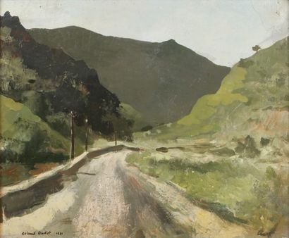 Ecole Moderne
Route de montagne
Huile sur...