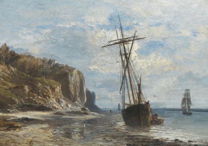 Ecole FRANÇAISE du XIXe siècle.
Marine Huile...