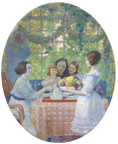 Henri SOLLIER (1886 -1966)
Goûter sous la...