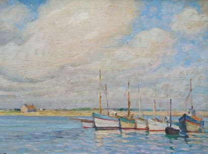 Henri SOLLIER (1886 -1966)
Bateaux de pêcheurs...