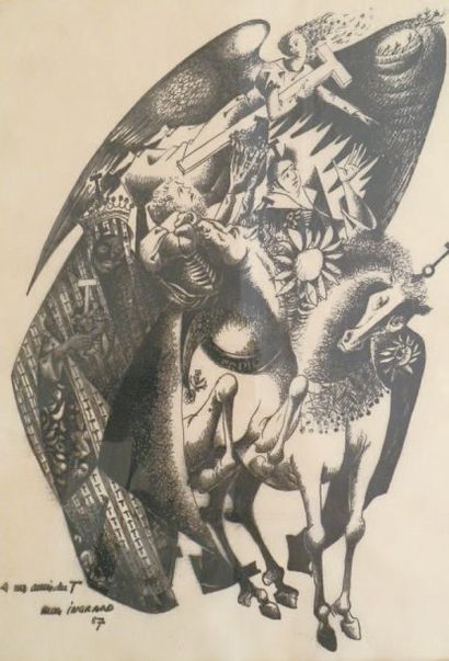 Max INGRAND (1908 -1969)
L'Archange Encre,...