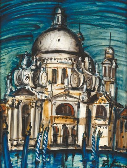 Franz PRIKING (1929 - 1979)
La Salute à Venise...