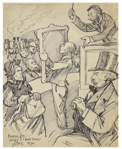 Ferdinand BAC (1859-1952)
Dessin à l'encre...