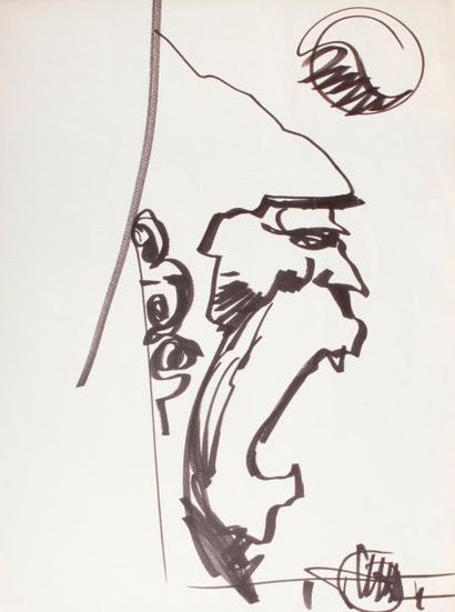 Philippe DRUILLET (né en 1944)
Tête
Dessin...