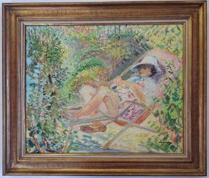 Claude GAIGNOUX (1924-2005)
Femme à la chaise...