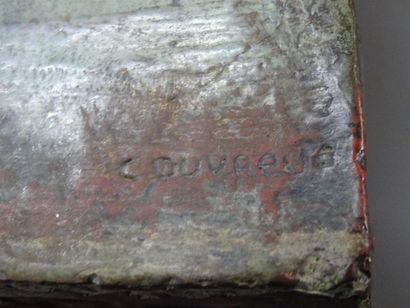 COUVREUR (XX° 
Buste d'homme à l'antique...