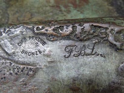 COUVREUR (XX° 
Buste d'homme à l'antique...